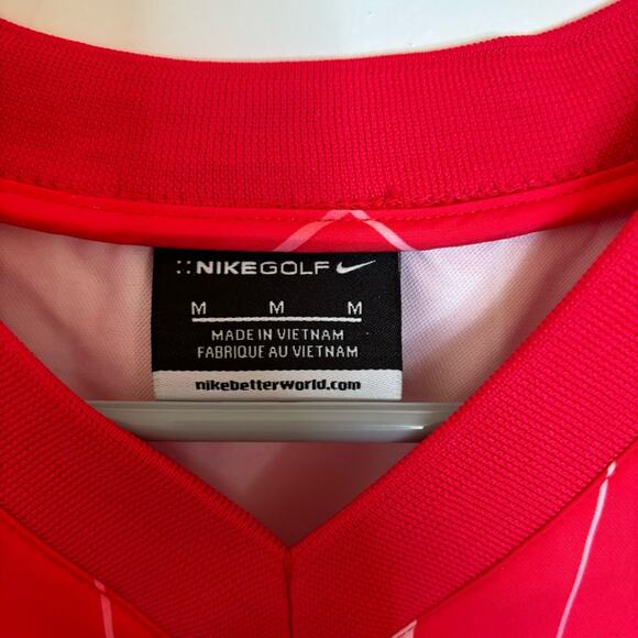 NWOT Nike Red White Plaid Golf Vest with Adjustable Waistband Mens Medium - Picture 3 of 7